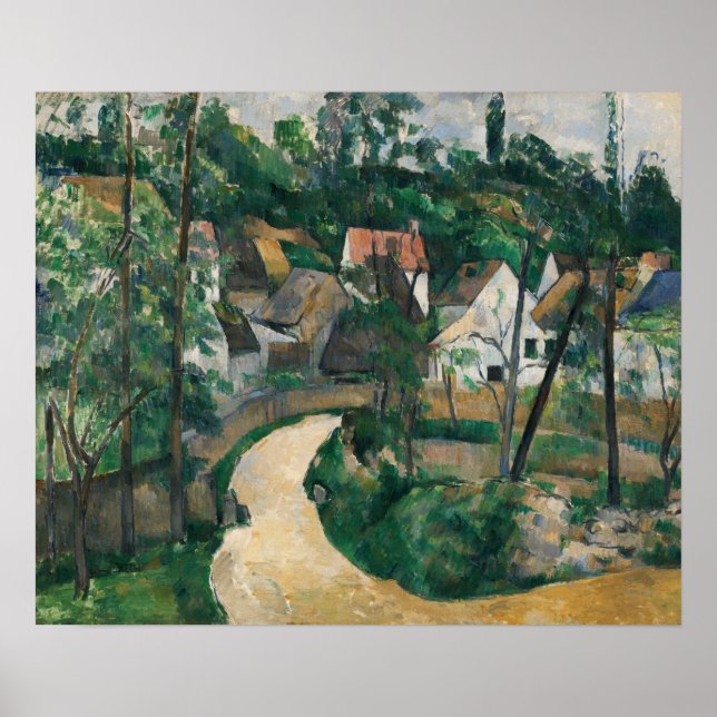 Cézanne - Fahren Sie in die Straße Poster (Vorne)