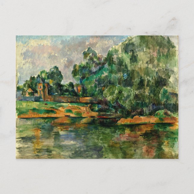 Cezanne - Flussufer Postkarte (Vorderseite)