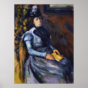 Cézanne - Frau im Blauen Poster