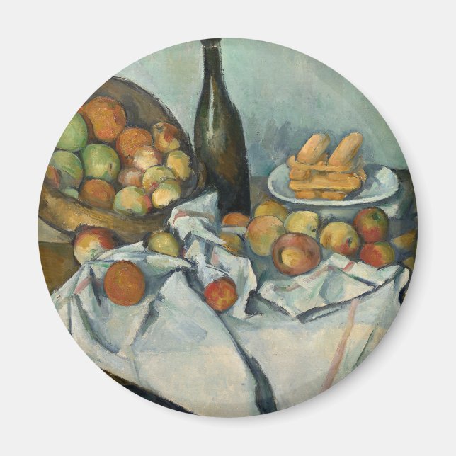 Cezanne Friut Apple Impressionist Painting Magnet (Vorne)