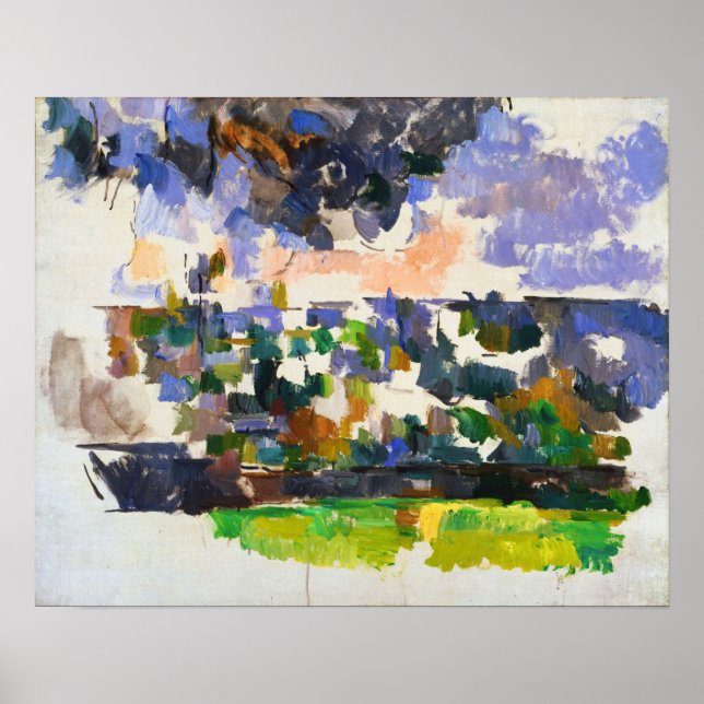 Cézanne - Garten am Les Lauves Poster (Vorne)