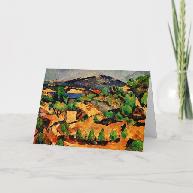 Cezanne - Gebirge aus l'Estaque Karte (Vorderseite)