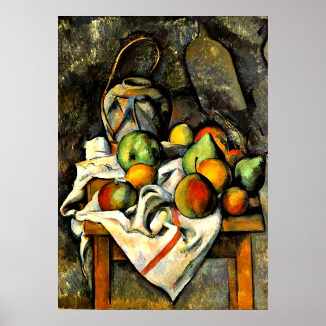Cezanne - Ginger Jar and Fruit Poster (Vorne)