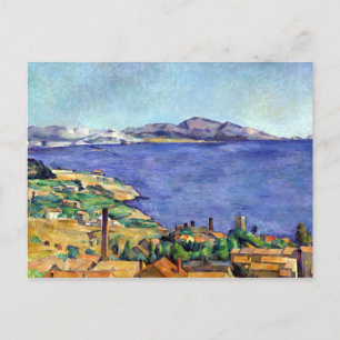 Cezanne Golf von Marseille Seen von L'Estaque Postkarte