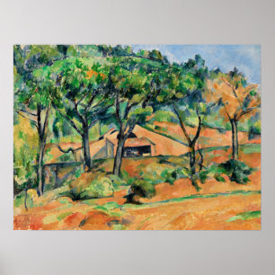 Cezanne - Haus in Provence, beliebte Kunstwerke Poster