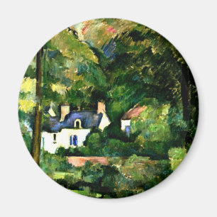 Cezanne - Häuser in der Grünanlage-1881 Magnet