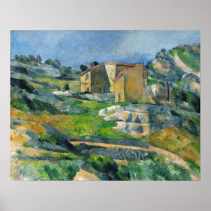 Cézanne - Häuser in der Provence Poster