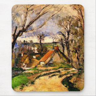 Cezanne - Hütten von Auvers Mousepad