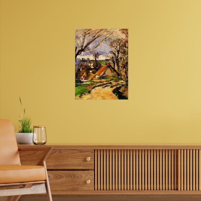 Cezanne - Hütten von Auvers, Poster (Wohnzimmer 2)