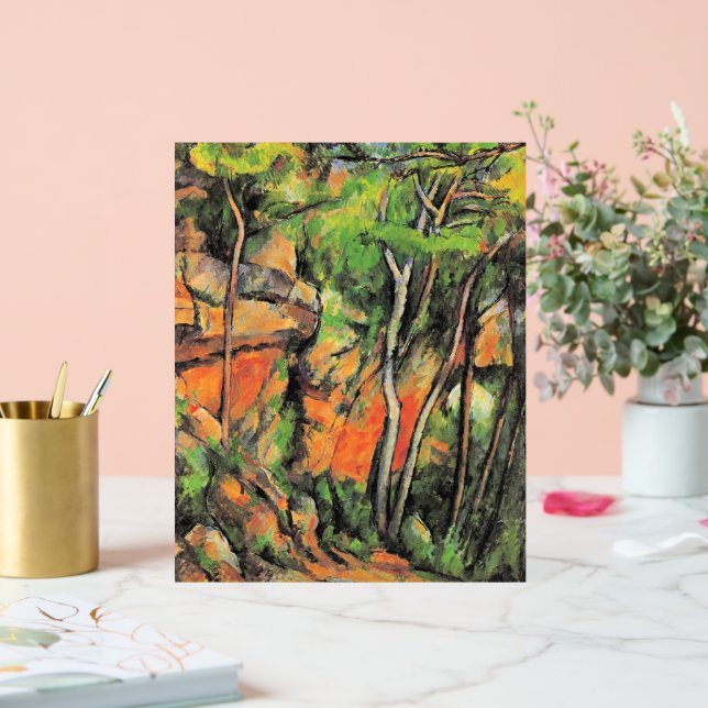 Cezanne - Im Park des Schlosses Noir Acrylschild (Hochzeit)