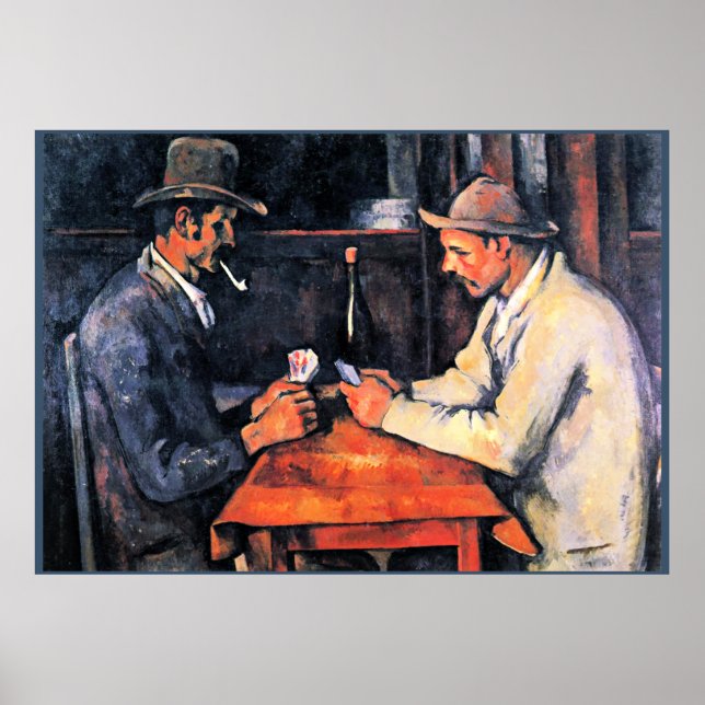 Cezanne - Kartenspieler (2) Poster (Vorne)