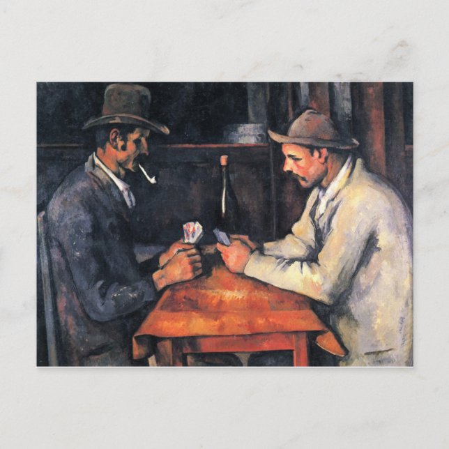 Cezanne - Kartenspieler (2) Postkarte (Vorderseite)