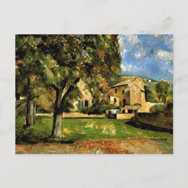 Cezanne - Kastanienbäume in Jas de Bouffan Postkarte (Vorderseite)