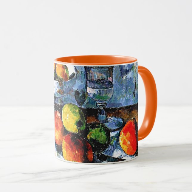 Cezanne - Obstschale, Glas und Apfel, Tasse (VorderseiteRechts)