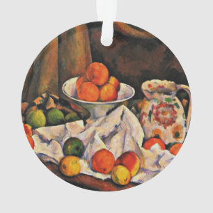Cezanne - Obstschale, Pitcher und Obst Ornament