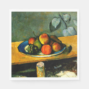 Cezanne - Pfirsiche, Birnen und Trauben Serviette