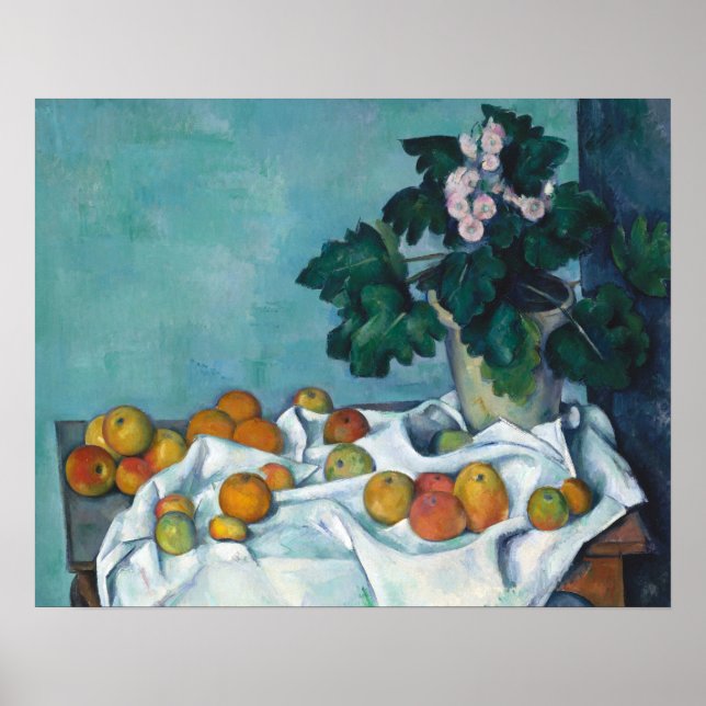 Cezanne Post-Impressionismus Still Life Blume und Poster (Vorne)