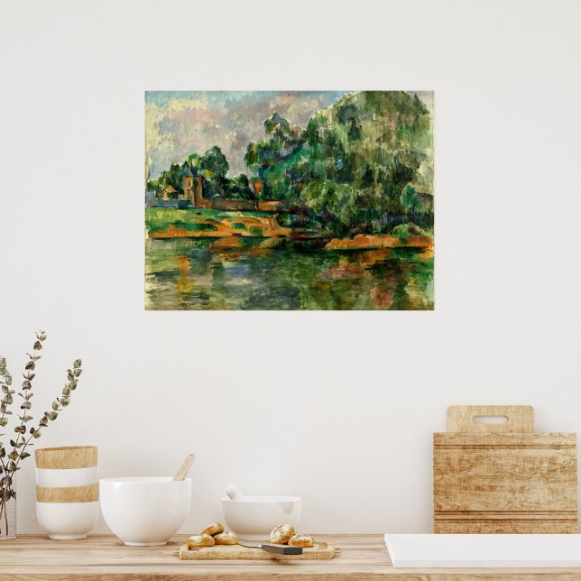 Cezanne - Riverbank Poster (Küche)