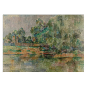 Cezanne Riverbank Schneidebrett
