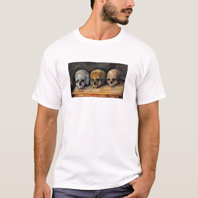 Cézanne Schädel-Dreiergruppe T-Shirt (Vorderseite)