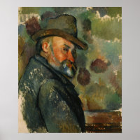 Cézanne - Selbstportrait mit einem Hut