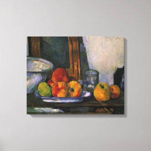 Cezanne - Stilleben mit offener Schublade, Leinwanddruck
