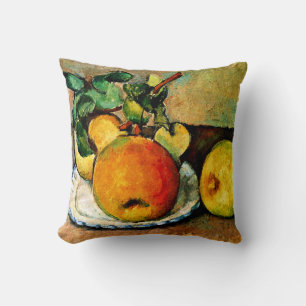 Cezanne - Stillleben mit Äpfeln und Birnen Kissen