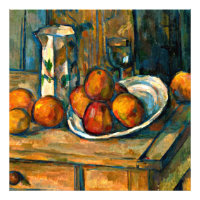Cezanne - Stillleben mit Milchsaft und Obst