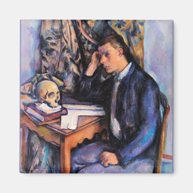 Cezanne - Young Man and Skull Magnet (Vorne)