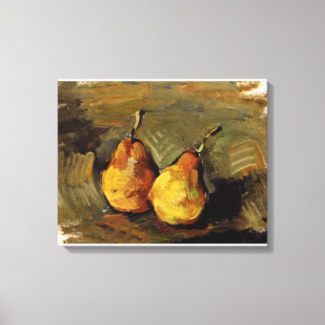Cezanne - Zwei Birnen Leinwanddruck (Vorderseite)