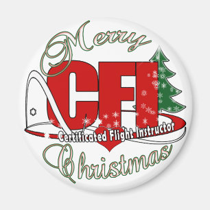 CFI CHRISTMAS-zertifizierter Fluglehrer Magnet