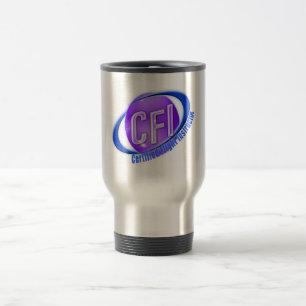 CFI ORB SWOOSH LOGO ZERTIFIZIERTER FLUGZEUG REISEBECHER