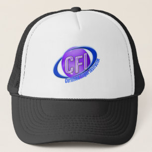 CFI ORB SWOOSH LOGO ZERTIFIZIERTER FLUGZEUG TRUCKERKAPPE