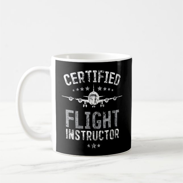 CFI Pilot Fluggeschenk Flying Certified Flight in Kaffeetasse (Links)