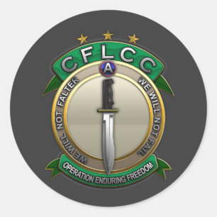 CFLCC Operation Dauerhafte Freiheit Runder Aufkleber