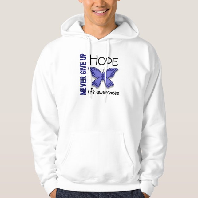 CFS- chronischer Ermüdungs-Syndrom-Schmetterling Hoodie (Vorderseite)