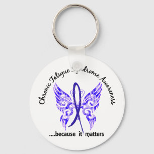CFS- chronischer Ermüdungs-Syndrom-Schmetterling Schlüsselanhänger