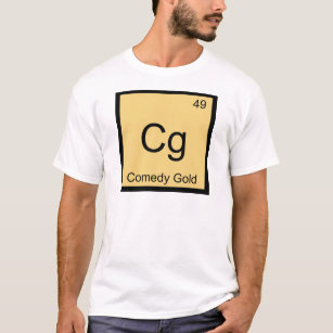 CG - Komödien-Goldchemie-Element-Symbol-T - Shirt
