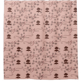 CG-Lotus Dragon Prints Duschvorhang