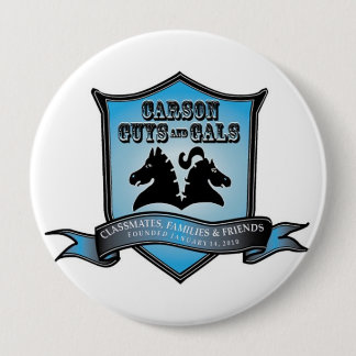 CGAG 4" KNOPF blau/weiß Button