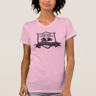CGAG-Womens-rosa Behälterschwarzlogo T-Shirt