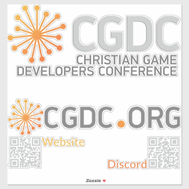 CGDC-Konferenz - Vinyl Sticker (Blatt)