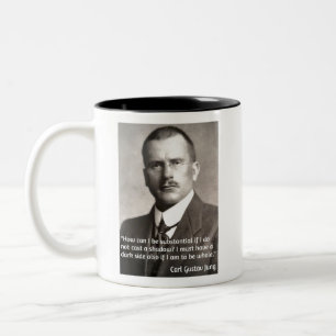CGJung über Dunkelheit Zweifarbige Tasse