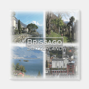 CH0284 Europa, Schweiz, Brissago, Kühlschrank Magnet