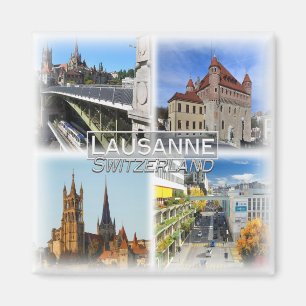 CH0287 Europa, Schweiz, Lausanne, Kühlschrank Magnet