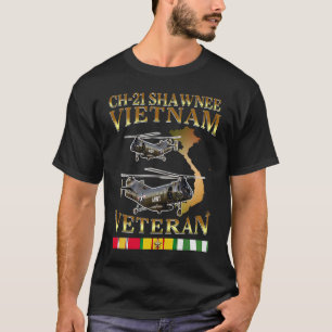 CH 21 Shawnee h21 Hubschrauber Vietnam Veteran T-Shirt