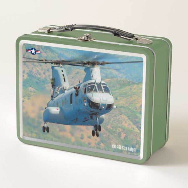 CH-46E MEERESKNIGHT METALL BROTDOSE (Vorderseite)