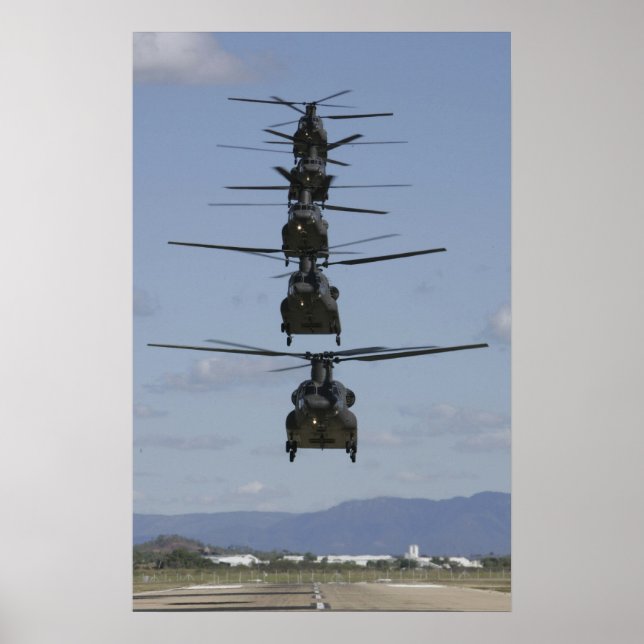 CH-47 CHINOOK HELICOPTER POSTER (Vorne)