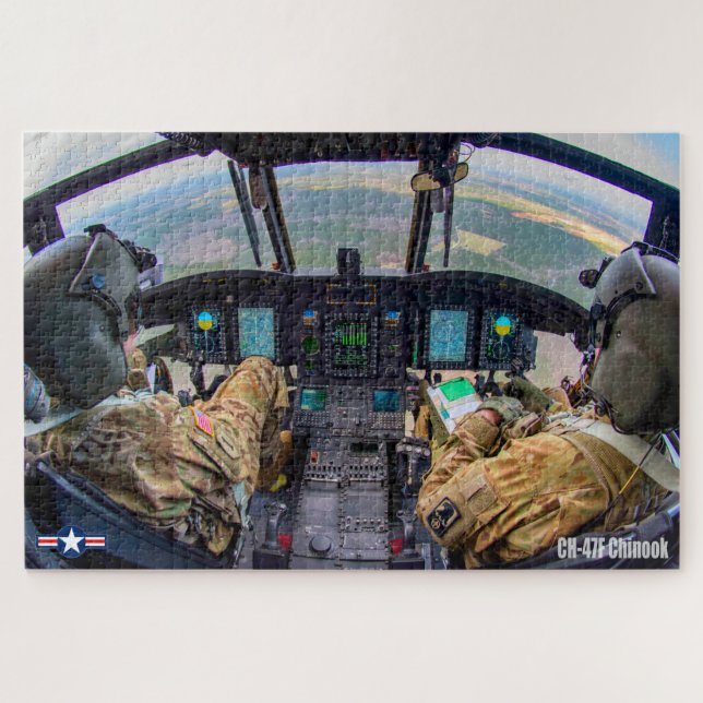 CH-47F CHINOOK COCKPIT (20x30 INCH) (Horizontal)