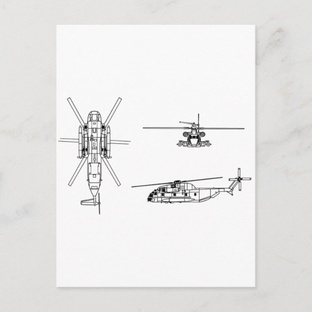 CH-53 Seehengst Postkarte (Vorderseite)